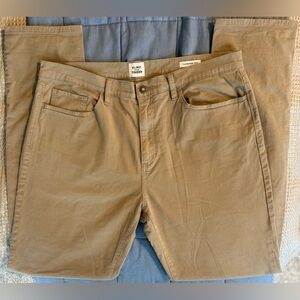 Flint & Tinder 36x34 Tapered Fit Khaki Pants Stretch Cotton Tan Huckberry